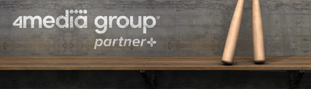 Bench with 4media group partner+ logo